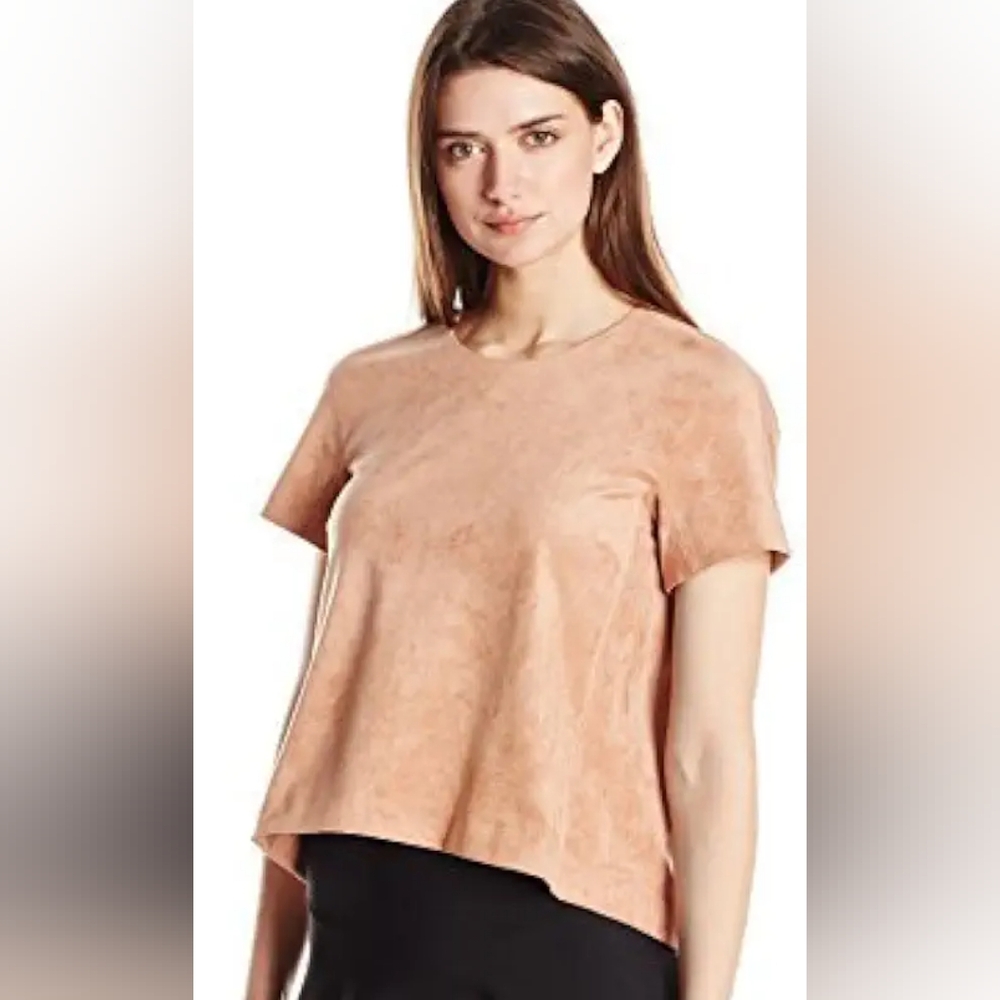 BCBGMazAzria Boho Suede Shirt